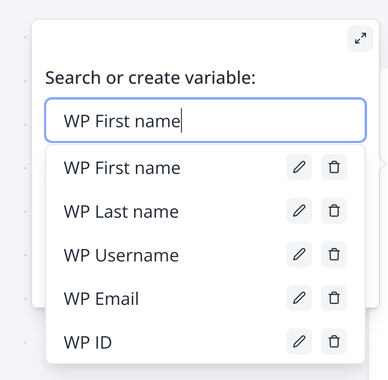 WordPress predefined variables