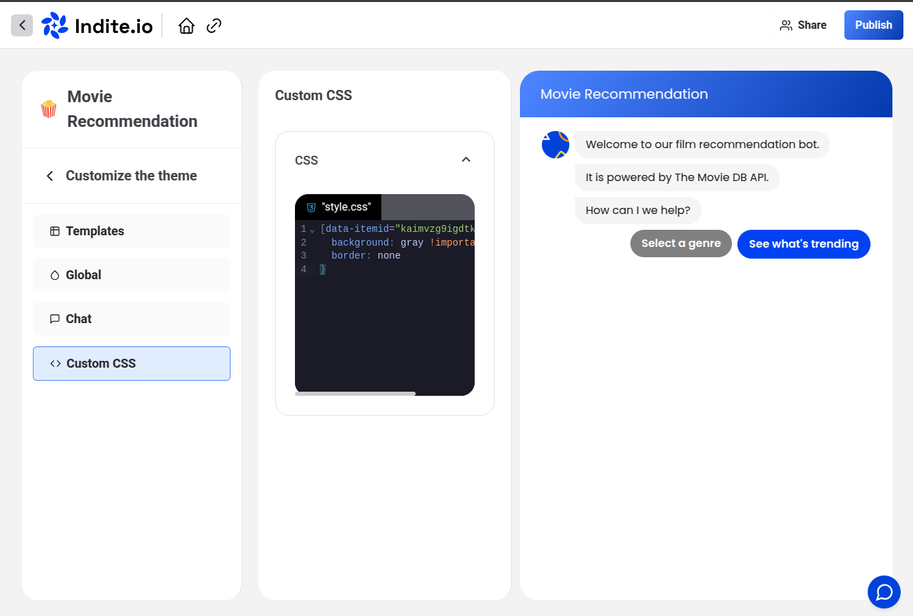 Custom CSS Inspection